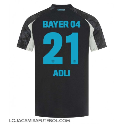 Camisa de Futebol Bayer Leverkusen Amine Adli #21 Equipamento Alternativo 2024-25 Manga Curta